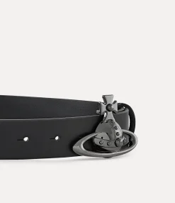 Belts And Harnesses|Belts And Harnesses|Vivienne Westwood Orb Buckle Belt/gunmetal