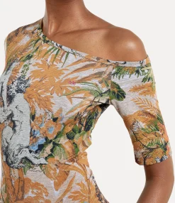 Sweatshirts And T-Shirts|Vivienne Westwood Orgy Shoulder T-shirt JUNGLE PRINT
