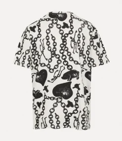 T-Shirts And Polos|Sweatshirts And T-Shirts|Vivienne Westwood Oversized T-shirt HEART CHAIN