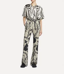 T-Shirts And Polos|Sweatshirts And T-Shirts|Vivienne Westwood Oversized T-shirt HEART CHAIN