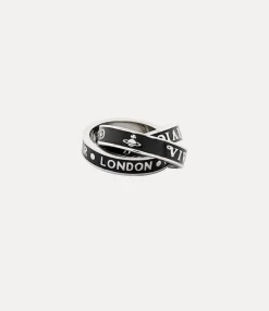 Rings|Classic Styles|Vivienne Westwood Percy Ring platinum / black enamel