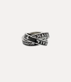 Rings|Classic Styles|Vivienne Westwood Percy Ring platinum / black enamel