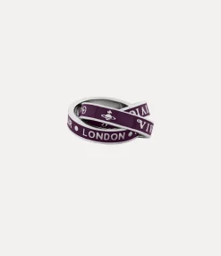 Rings|Rings|Vivienne Westwood Percy Ring PLATINUM / PURPLE Enamel