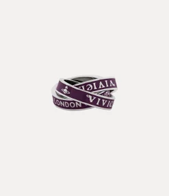 Rings|Rings|Vivienne Westwood Percy Ring PLATINUM / PURPLE Enamel