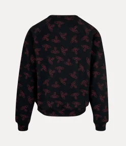 Knitwear And Sweatshirts|Vivienne Westwood Raglan Sweatshirt BLACK/RED