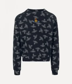 Knitwear And Sweatshirts|Sweatshirts And T-Shirts|Vivienne Westwood Raglan Sweatshirt NAVY/WHITE