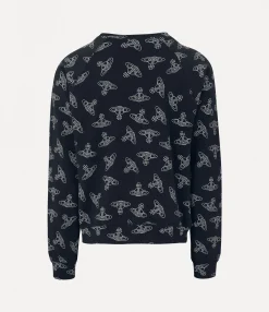 Knitwear And Sweatshirts|Sweatshirts And T-Shirts|Vivienne Westwood Raglan Sweatshirt NAVY/WHITE