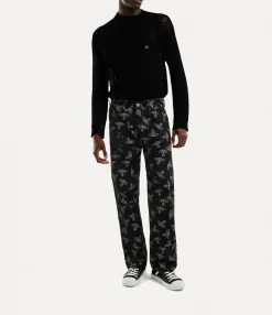 Trousers And Shorts|Vivienne Westwood Ranch Jeans BLACK/ORBS