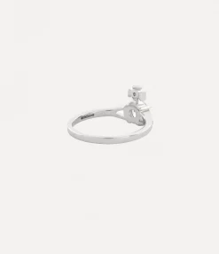 Rings|Classic Styles|Vivienne Westwood Reina Petite Ring PLATINUM / WHITE CZ