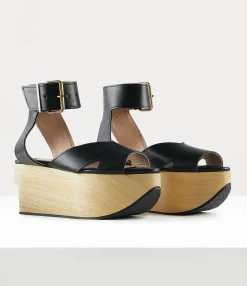 Sandals|Platforms|Vivienne Westwood Rocking Horse Pagan Sandal BLACK