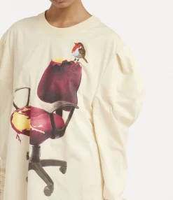 T-Shirts And Polos|Sweatshirts And T-Shirts|Vivienne Westwood Saint Honore Top RED CHAIR PRINT