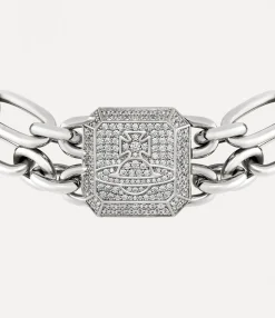 Necklaces|Vivienne Westwood Shelley Choker PLATINUM / WHITE CZ