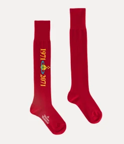 Socks|Socks And Tights|Vivienne Westwood Soccer High Sock RED