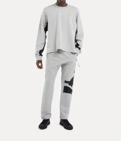 Trousers And Shorts|Vivienne Westwood Sunken Orb Football Trousers GREY MELANGE