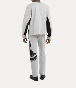 Trousers And Shorts|Vivienne Westwood Sunken Orb Football Trousers GREY MELANGE
