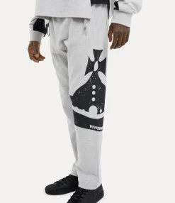 Trousers And Shorts|Vivienne Westwood Sunken Orb Football Trousers GREY MELANGE
