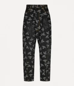 Trousers And Shorts|Vivienne Westwood Twisted Seam Jeans BLACK/ORBS