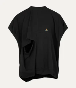 T-Shirts And Polos|Vivienne Westwood Twisted Sleeveless Dolly T-shirt BLACK