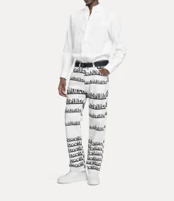 Shirts|Vivienne Westwood Two Button Krall Shirt WHITE STRIPES