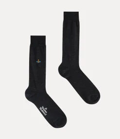 Socks|Socks And Tights|Vivienne Westwood Uni Colour Sock ANTHRACITE