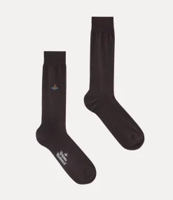 Socks|Socks And Tights|Vivienne Westwood Uni Colour Sock BROWN